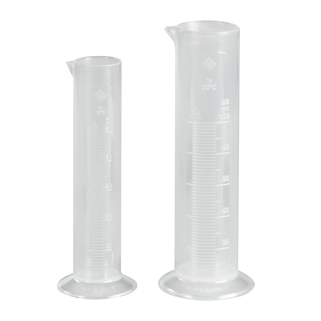 Messzylinder PP 250 ml, Klasse B niedere Form